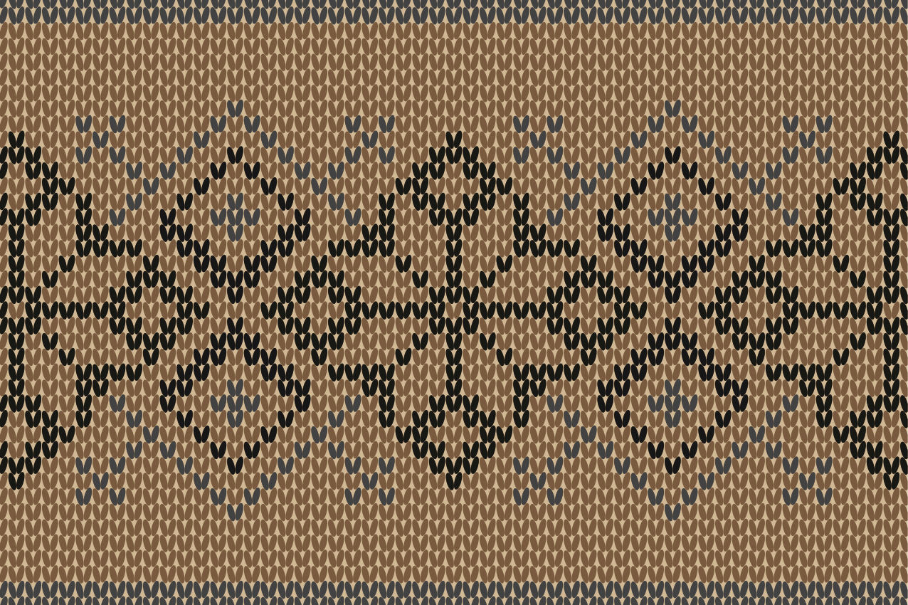 Textured placemats in contrasting geometric pattern - TenStickers