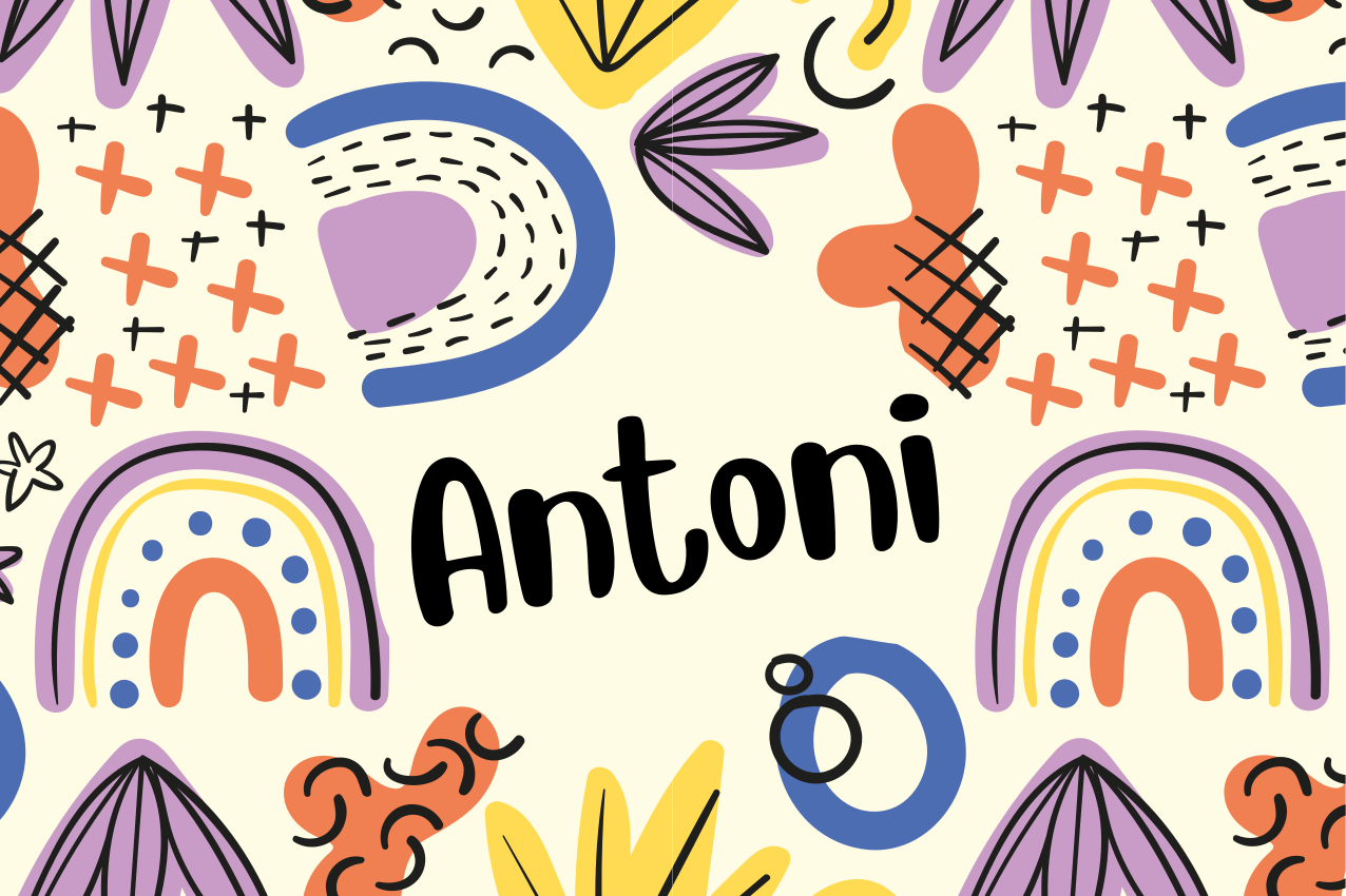 Children placemats with colorful name designs - TenStickers