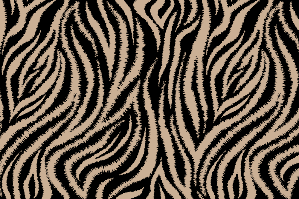 Textured placemats with zebra pattern surface - TenStickers