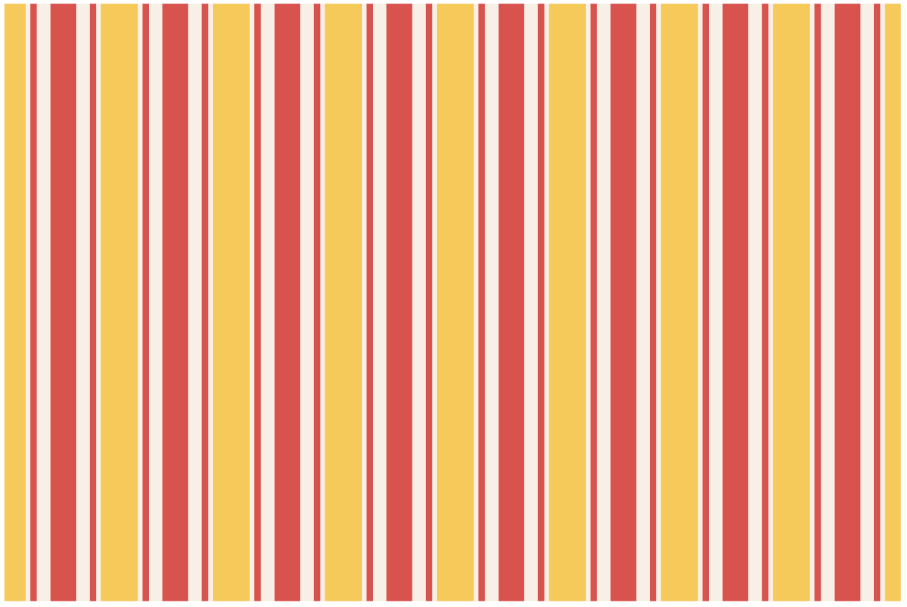 Children placemats colorful striped design - TenStickers