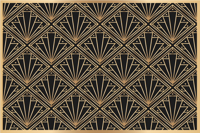 Textured placemats in art deco design - TenStickers