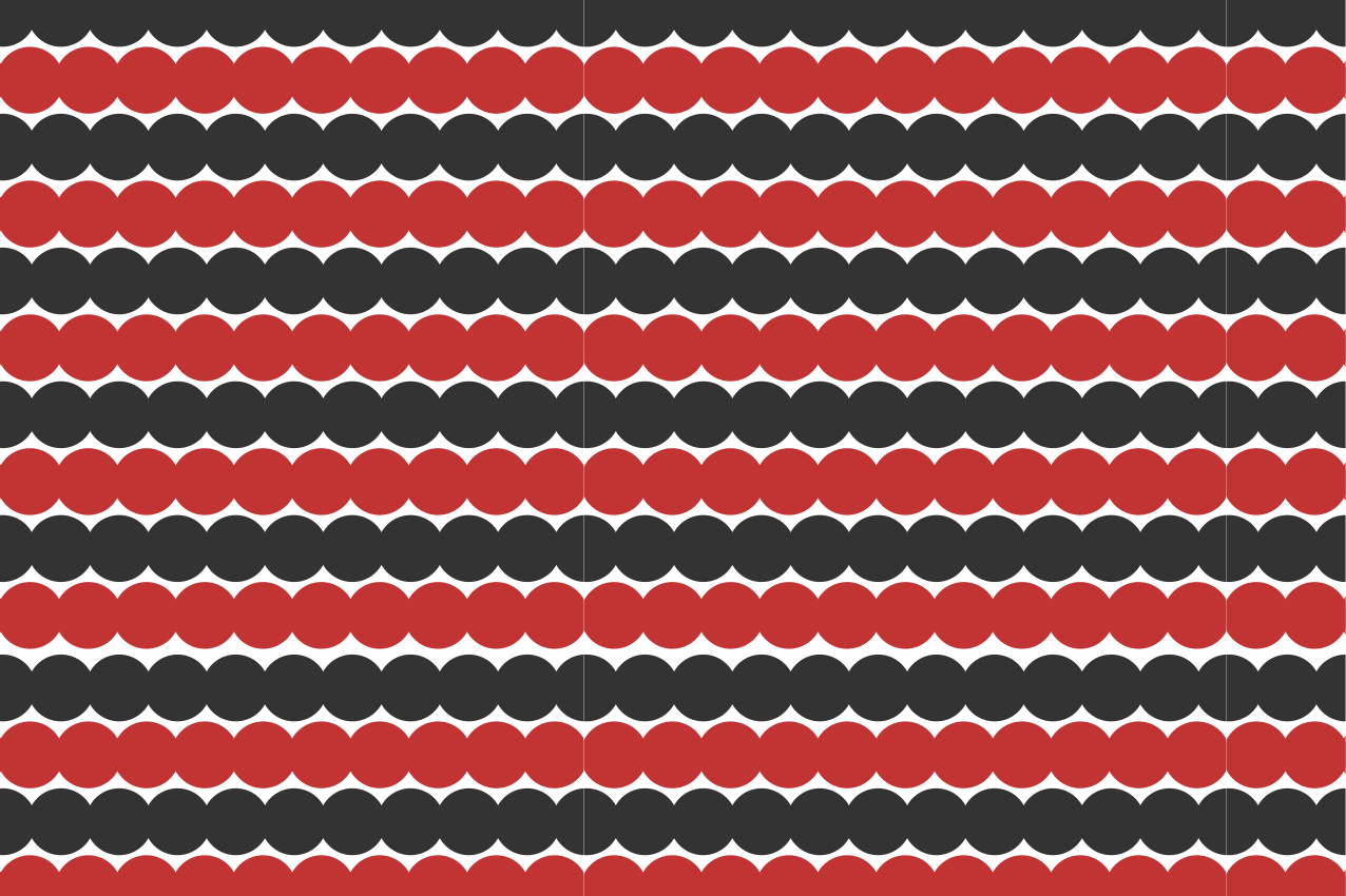 Modern placemats with layered circular design - TenStickers