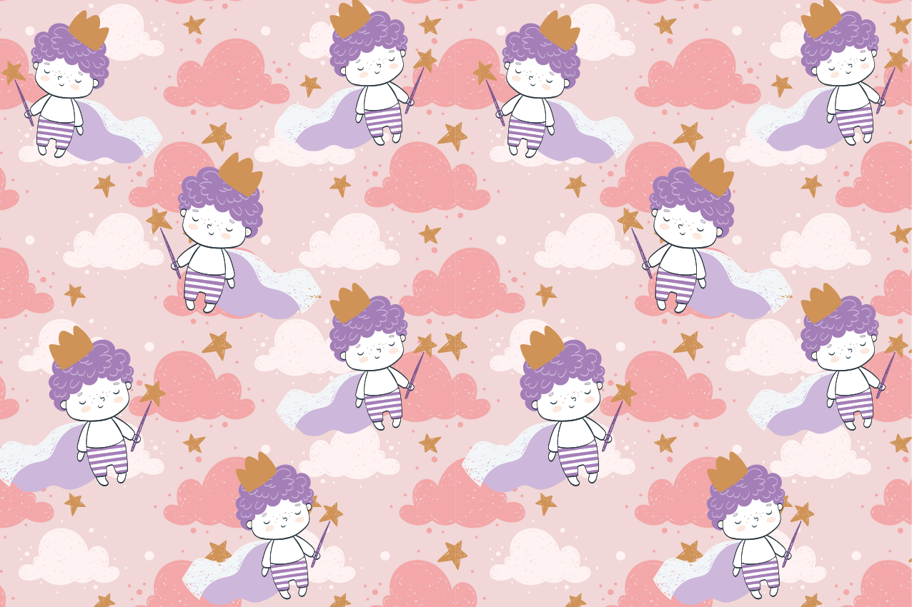 Children placemats with cute animated characters - TenStickers