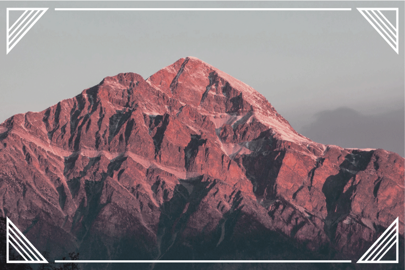 Modern placemats mountain landscape calm - TenStickers