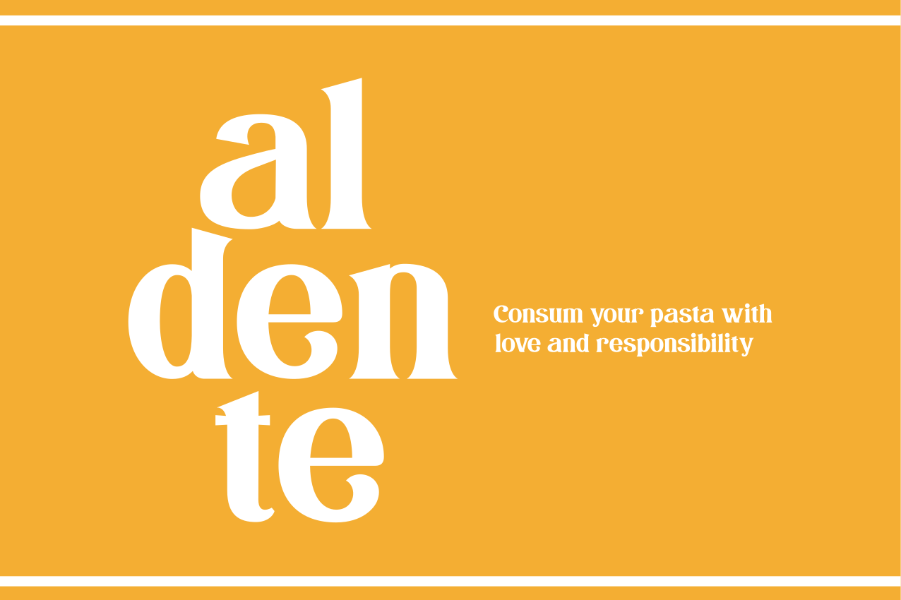 Placemats with quote aldente culinary reminder - TenStickers