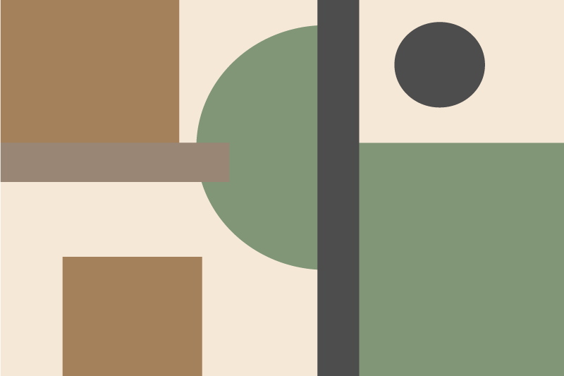 Modern placemats geometric abstract designs - TenStickers