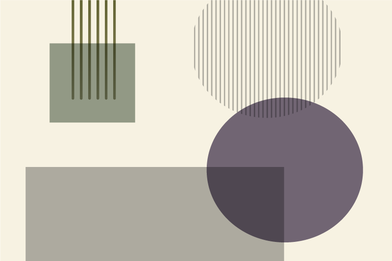 Modern placemats with geometric shapes design - TenStickers