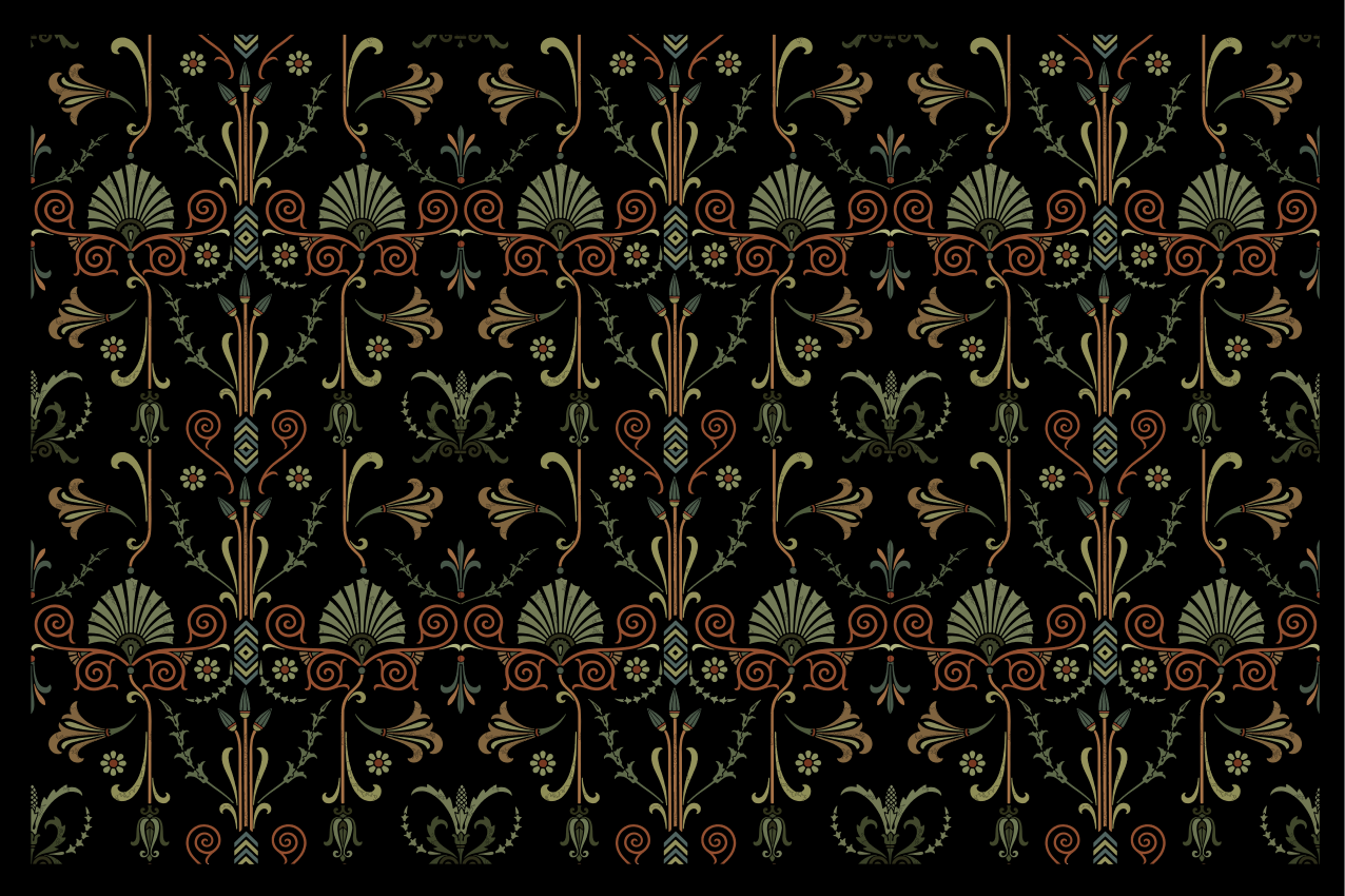 Textured placemats with floral texture design - TenStickers