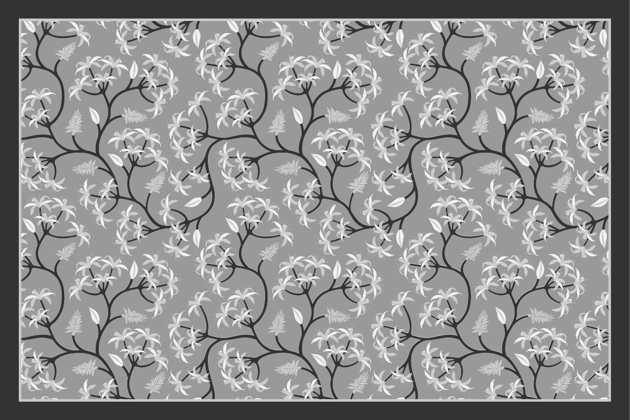 Christmas placemats with floral branch design - TenStickers