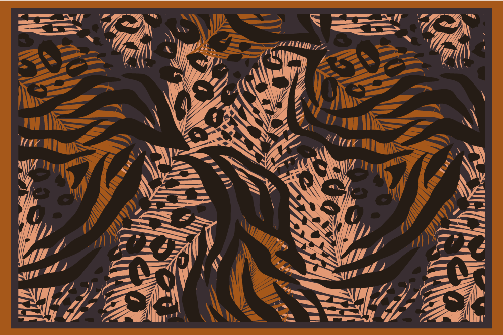 Original placemats floral jungle design - TenStickers