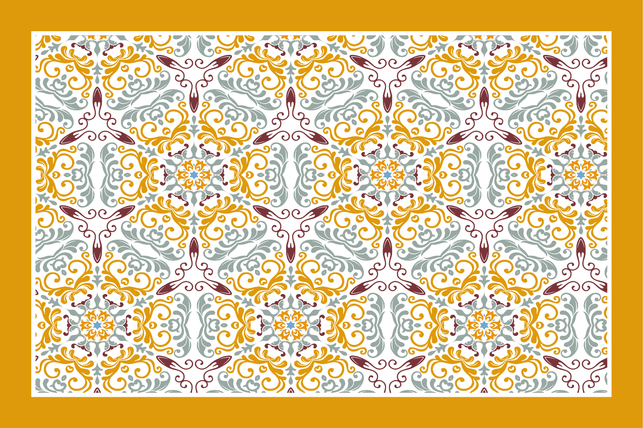 Original placemats elegant ornamental design - TenStickers