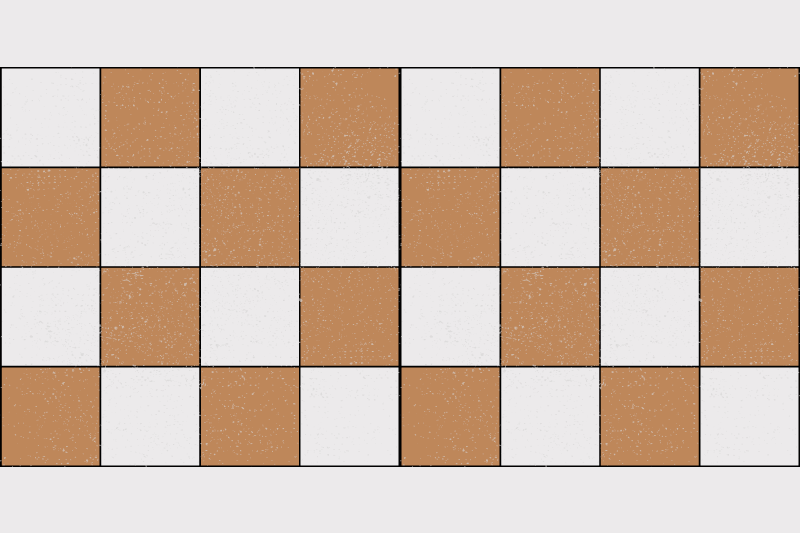 Textured placemats with checkerboard pattern design - TenStickers