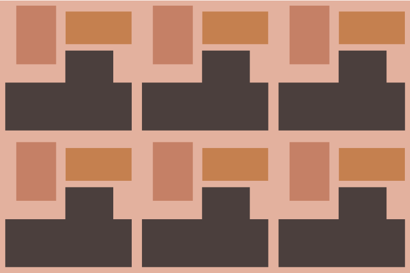 Modern placemats abstract geometric design - TenStickers