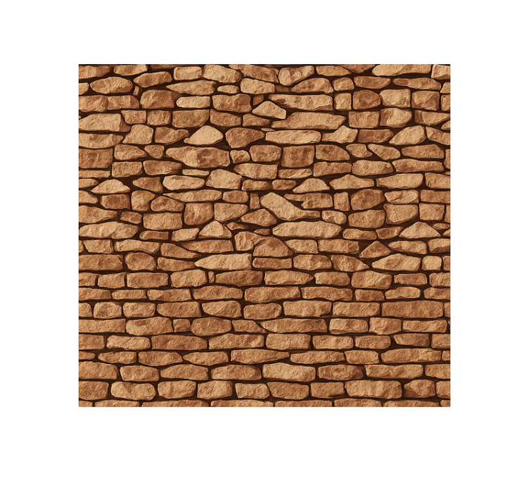 Vintage stone texture living room wall mural - TenStickers