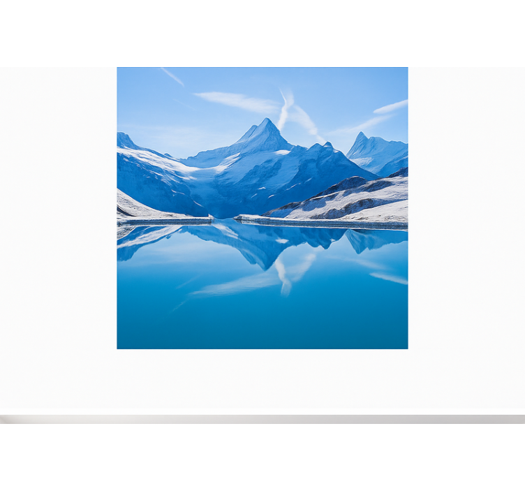 Bachalpsee Reflections mountain wall mural - TenStickers