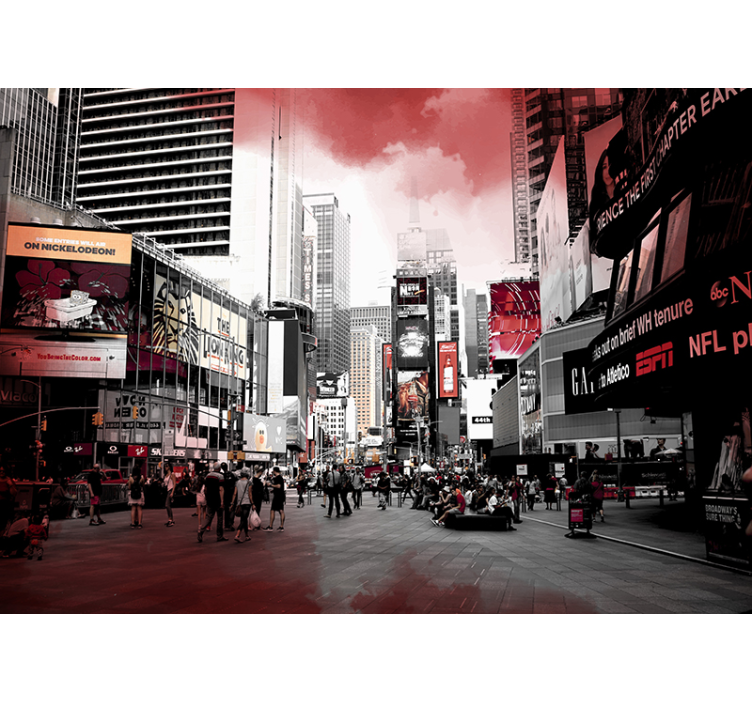 Urban Cityscape Scene new york wall mural - TenStickers