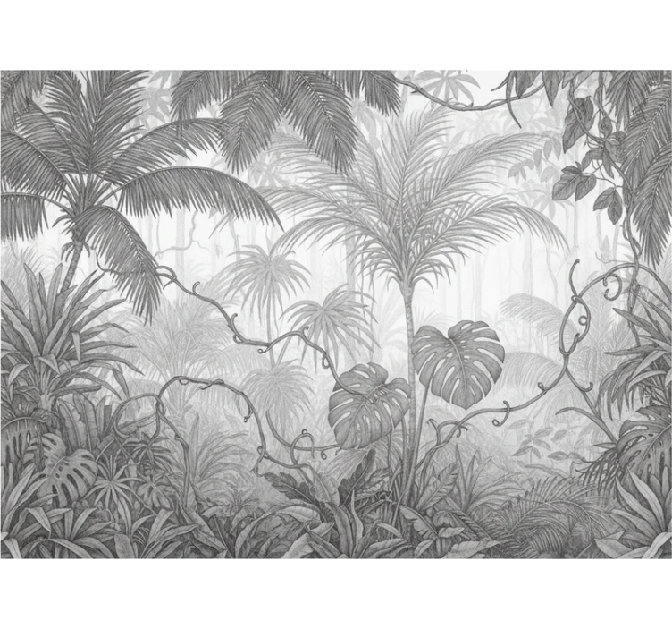 Wall mural jungle cloud dancer landscape - TenStickers