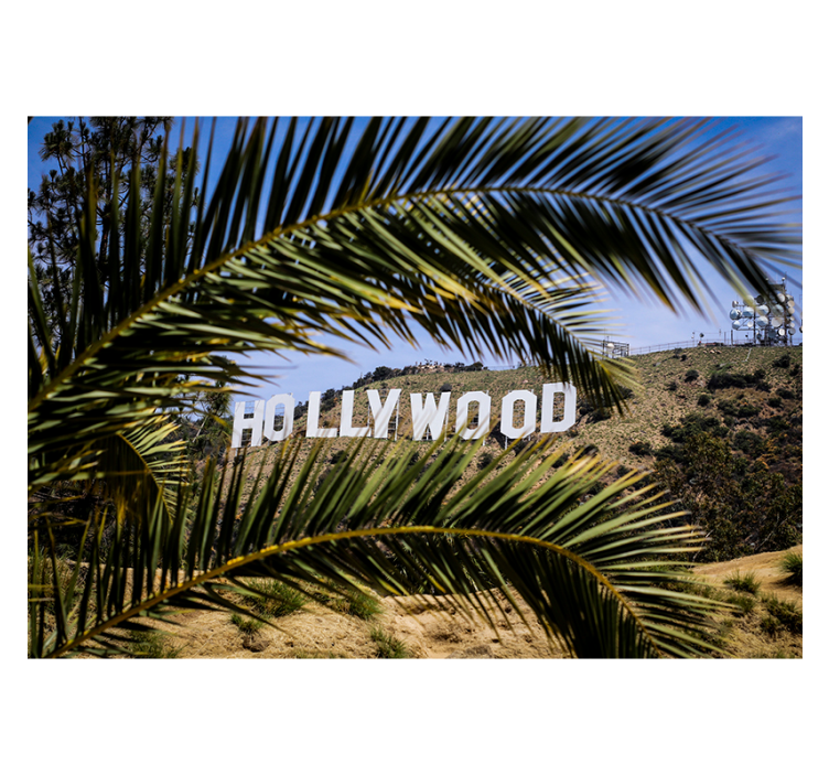 Hollywood Sign and Tree wall mural - TenStickers