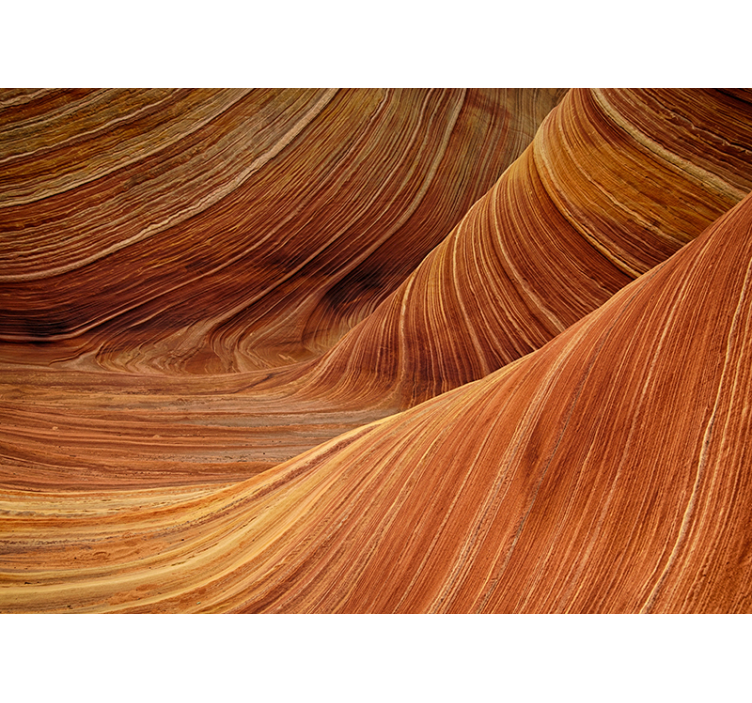 Landscape wall mural earth's undulating waves - TenStickers
