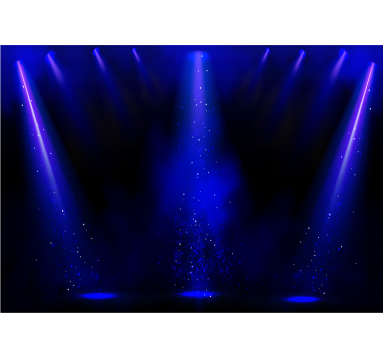 Abstract mural wallpaper spotlight particles effect - TenStickers