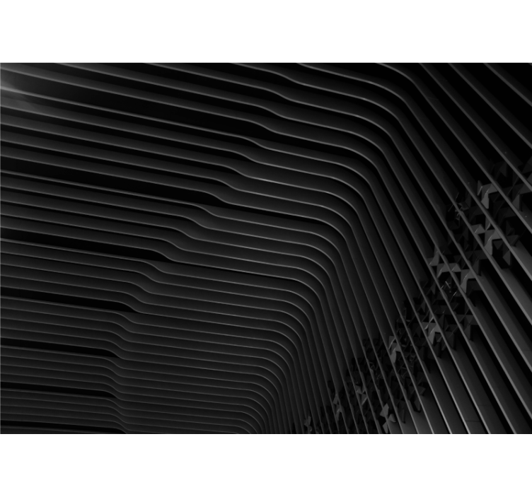 Layered Curved Patterns abstract mural wallpaper - TenStickers