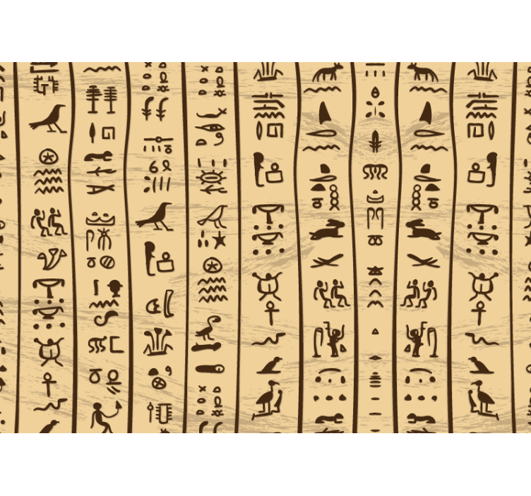 Ancient Script Motifs wall mural painting - TenStickers