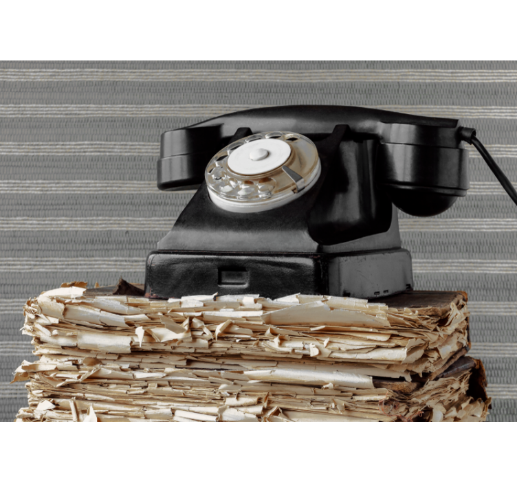 Automotive wall murals vintage telephone classic - TenStickers