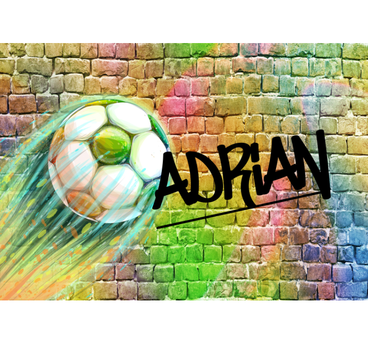 Automotive wall murals soccer ball motion - TenStickers