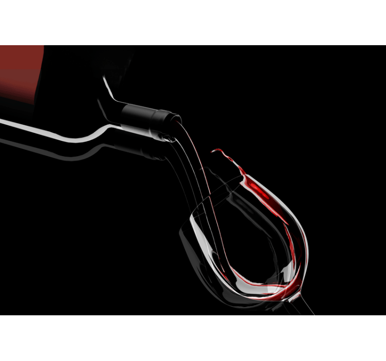 Wine Pouring Elegance wall mural music - TenStickers