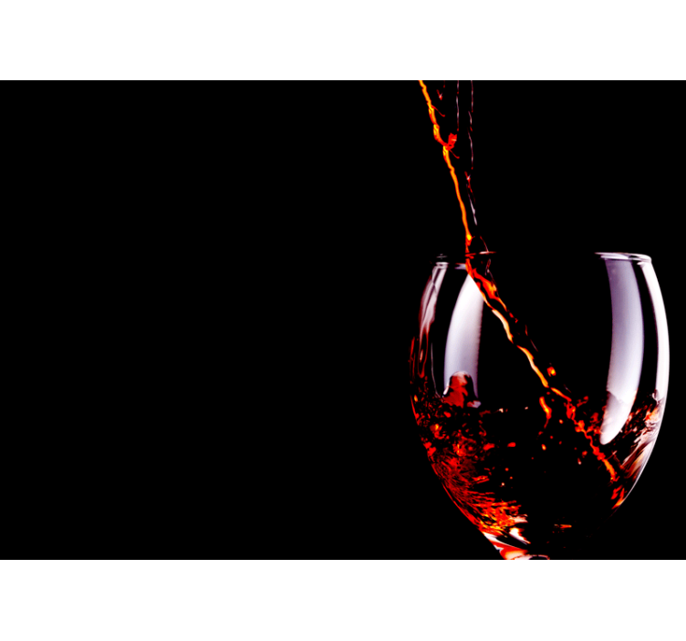 Wall mural music flowing wine splash - TenStickers