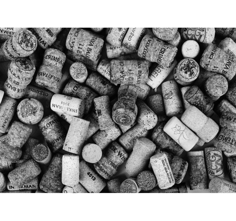 Assorted cork collection other wall mural pattern - TenStickers