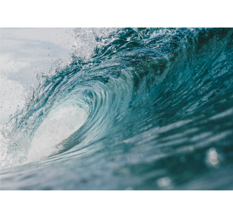 Dynamic Ocean Wave sea wall mural - TenStickers