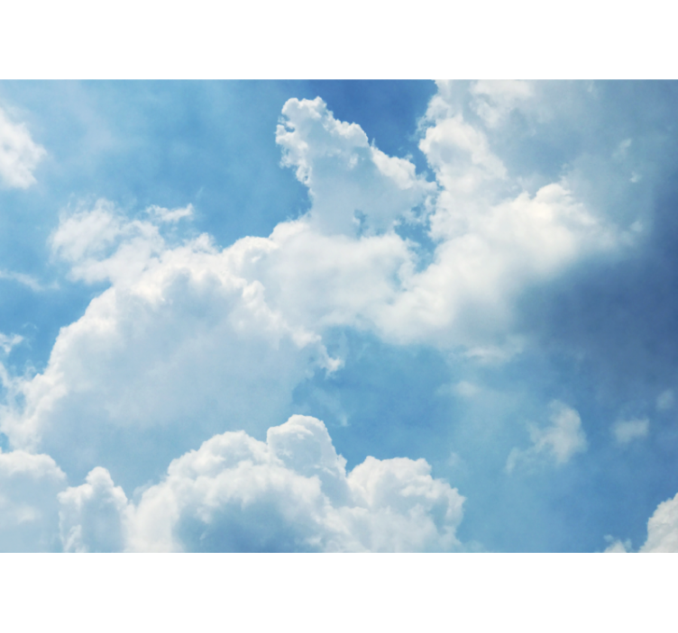 Sky mural wallpaper cumulus cloud paradise - TenStickers