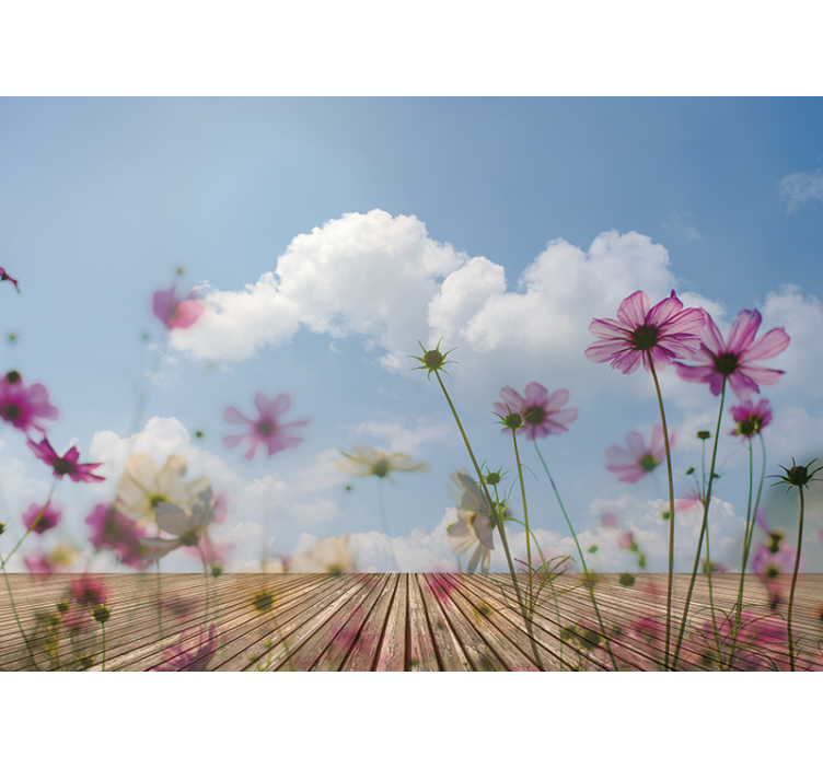 Delicate Floral Blooms flowers wall mural - TenStickers