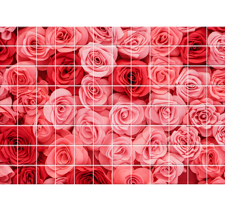Roses Bouquet Display flowers wall mural - TenStickers