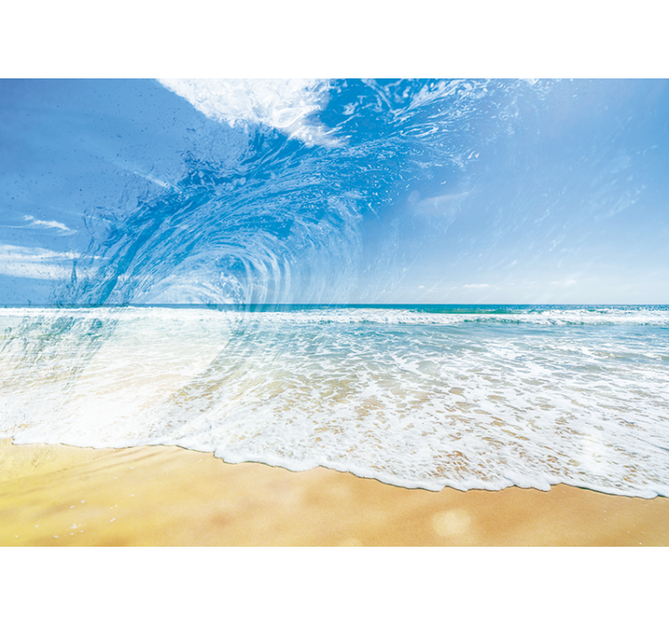 Sea wall mural ocean wave splash - TenStickers