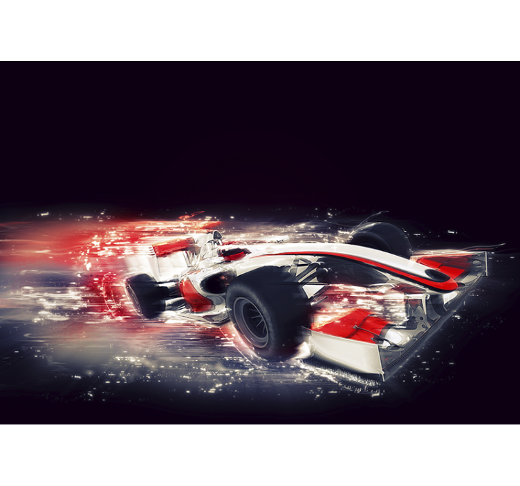 Automotive wall murals racing car motion - TenStickers