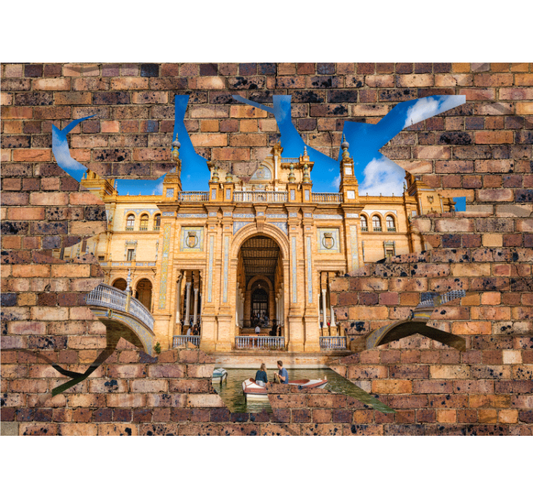 Wall mural city seville's architectural beauty - TenStickers
