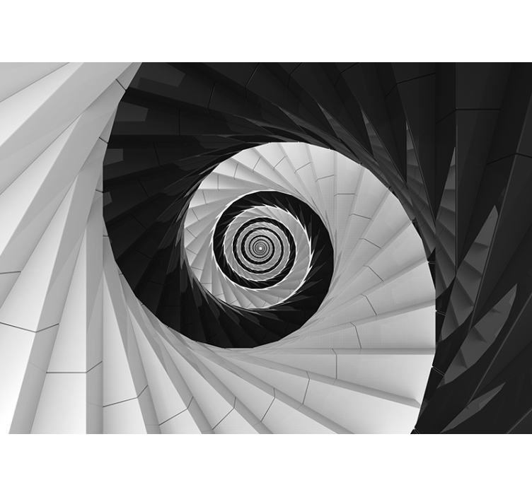 Spiral Effect Structure abstract mural wallpaper - TenStickers