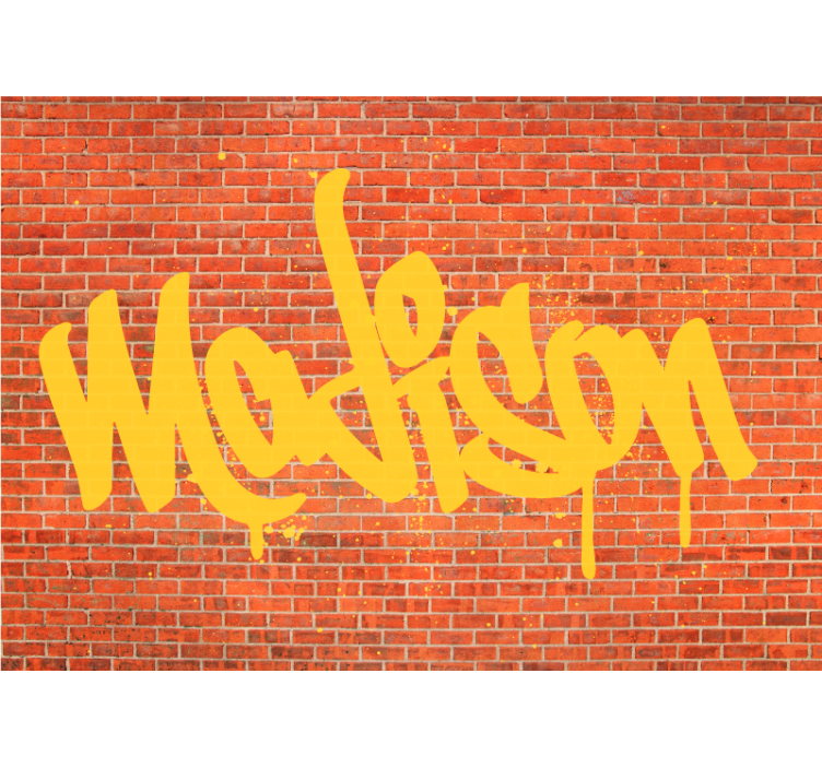 Graffiti Text Art urban art wall mural - TenStickers
