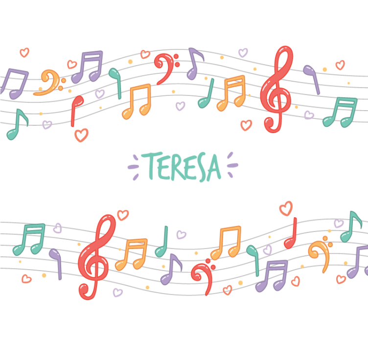 Wall mural music musical notes melody - TenStickers