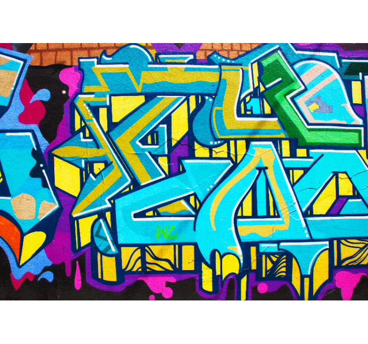 Urban art wall mural vibrant urban expression - TenStickers