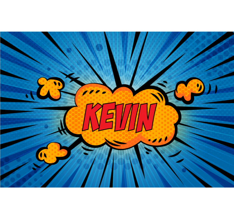 Dynamic Typography Burst wall mural text - TenStickers