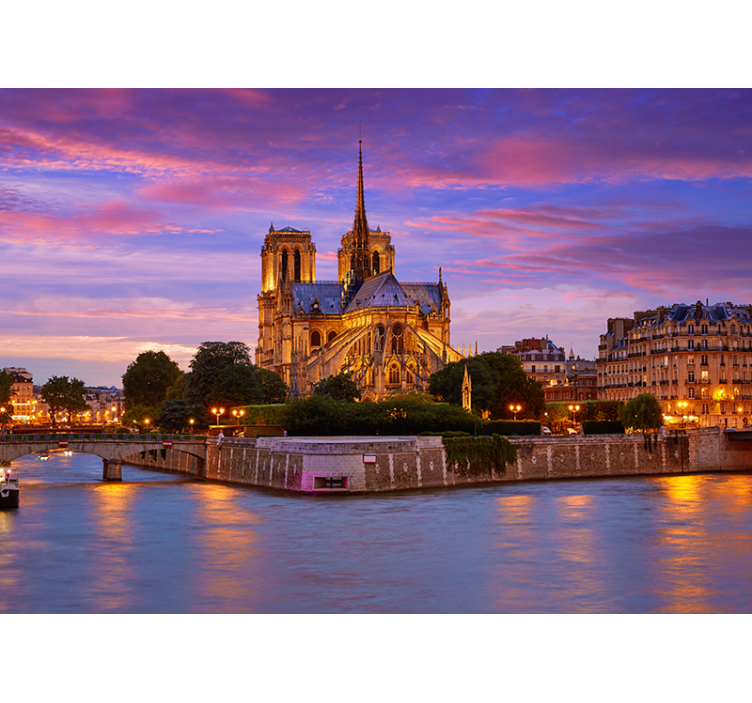Wall mural paris notre dame cathedral - TenStickers