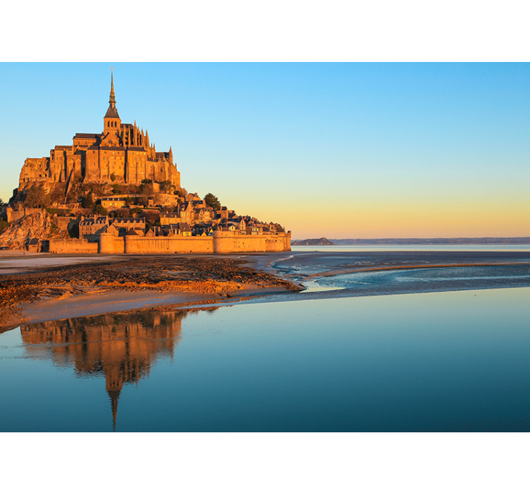 Mont Saint Michel other wall mural city - TenStickers