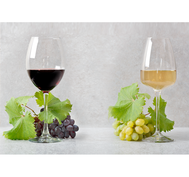 Wall mural music grapes and wine - TenStickers