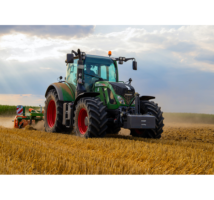Tractor landscape vehicle photo wallpaper - TenStickers
