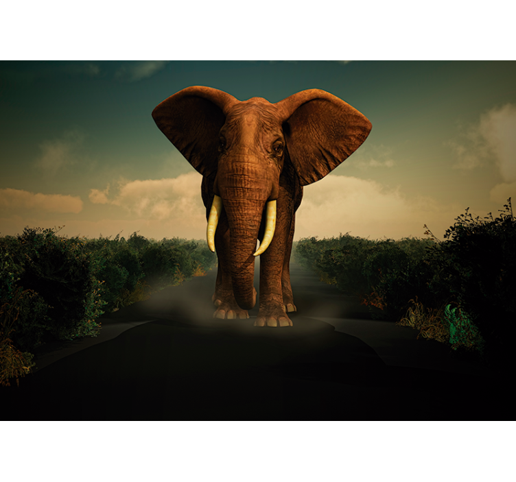 Wall mural animals majestic elephant - TenStickers