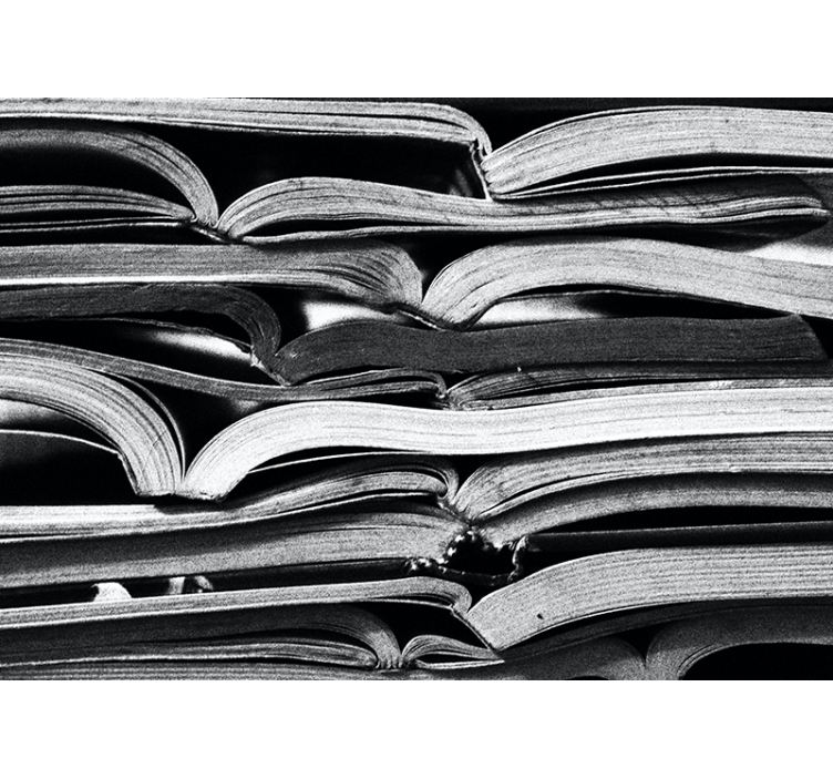 Stacked Open Pages other wall mural pattern - TenStickers