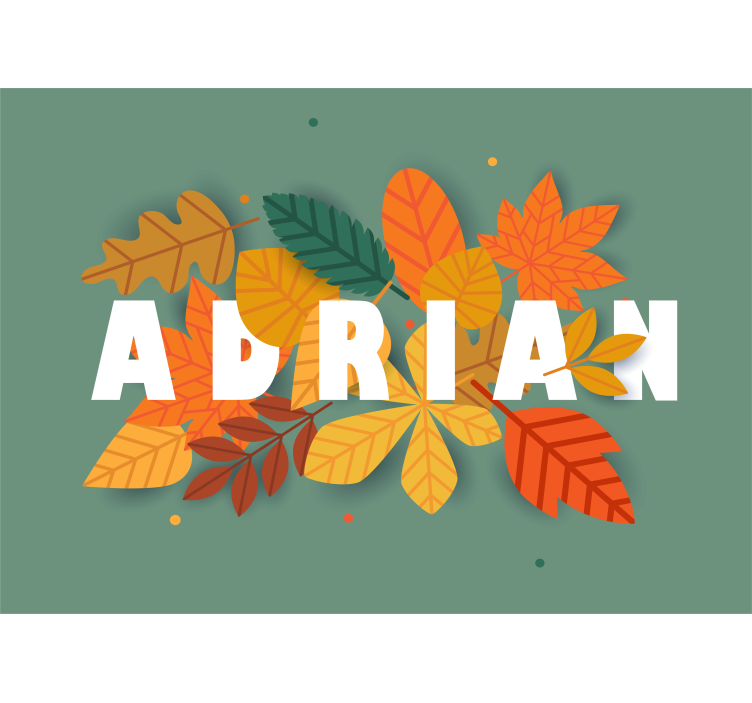 Autumn Leaf Arrangement other flowers wall mural - TenStickers